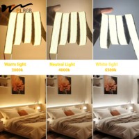 Lampu String COB 5-baris Super Terang Tahan Air IP20 Lebar 30mm 12V/24V LED Tegangan Rendah 1600LED/M Kontrol Aplikasi CRI Tinggi 90