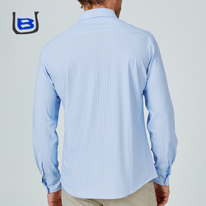 Logo personalizzato manica con bottone Slim Fit uomo uomo uomo camicia sociale camicia formale camicie <span class=keywords><strong>da</strong></span> uomo - Product Image 3