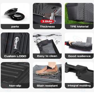 Tapis de voiture 5D en matériau TPE, couverture complète avec tapis de seuil de porte latéral, accessoires intérieurs tout temps TXR pour <span class=keywords><strong>Suzuki</strong></span> <span class=keywords><strong>Alto</strong></span> 2014- - Product Image 6