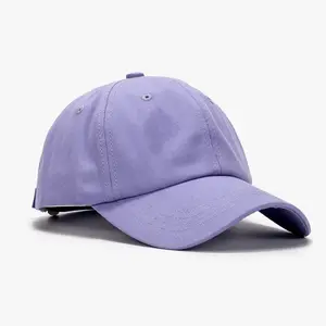 Trending Products 2024 New Arrivals Manufacturer Dad Hats Custom Embroidery Logo Blue High Quality 6 Panel Dad Hat Cap