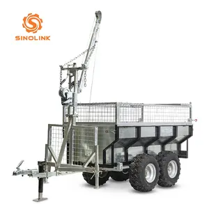 Sinolink tb1000 thực hiện công suất của 1000 kg với Crane gỗ Trailer