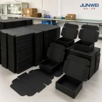 Boîtes d'expédition rigides en carton ondulé brun personnalisées avec logo imprimé, fermeture magnétique, poignée, revêtement UV, écologiques et recyclables