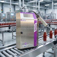 Imprimante CIJ automatique Markem 9450 industrielle pour l'impression continue de la date d'expiration sur les bouteilles en verre de ketchup