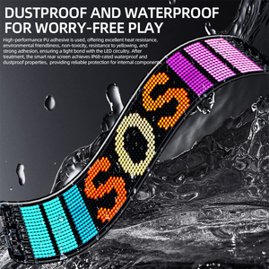 Ứng dụng thông minh lập trình DIY Devil mắt ánh sáng hoạt hình <span class=keywords><strong>LED</strong></span> hiển thị điện tử màn hình <span class=keywords><strong>LED</strong></span> chỉ số hoạt hình mắt cho xe ô tô <span class=keywords><strong>led</strong></span> - Product Image 6