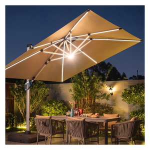 Diseño comercial personalizado restaurante <span class=keywords><strong>sombrilla</strong></span> de aluminio manivela poste <span class=keywords><strong>lateral</strong></span> Resort Hotel jardín sol patio playa <span class=keywords><strong>sombrilla</strong></span> al aire libre - Product Image 3