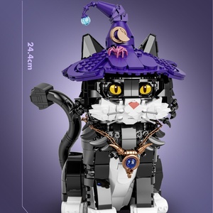 Bloques de Construcción Creativos de Gato Mágico OEM al por Mayor, 1128 Piezas, Modelo de Plástico Hecho a Mano, Figura Coleccionable Educativa de Halloween - Product Image 2