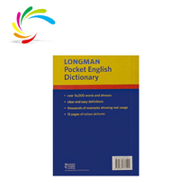 Fabricant chinois Nouveauté promotionnelle Dictionnaire anglais à couverture souple Stock Dictionnaire anglais de poche Longman