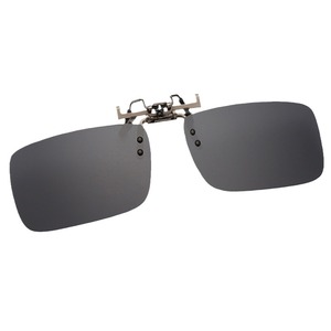 Clip-on Sunglasses For Women Polarized UV400 Metal <b>Frame</b> Anti Glare Type 3 Sunshades Resin Lenses <b>Grey</b> Color - Product Image 5