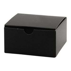 Custom Designed Recyclable Black Paperboard Box Magnetic Closure Matt Lamination Four-Color Printing Hot Stamping Embossing Gift - Product Image 6