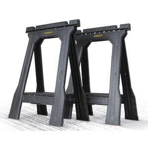 Soportes de Banco de Trabajo Stanley de 36 Pulgadas, Marco de Soporte Ajustable de Plástico para Uso en Taller - Product Image 1