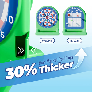 ชุดเกมส์เป่าลม 2-in-1 ติ๊กแท็กโทและกระดานปาเป้าสำหรับสระว่ายน้ำ - Product Image 2