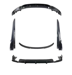 Per 15-19 <span class=keywords><strong>BMW</strong></span> <span class=keywords><strong>X6</strong></span> F16 M Sport stile MP Gloss nero labbro anteriore + corpo posteriore Aero Kit gonna laterale spoiler - Product Image 5