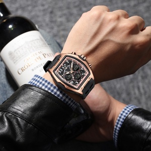 Stainless Steel Alloy <b>Digital</b> Watch Large Dial Multi-Function Luminous Waterproof Alarm <b>Clock</b> Barrel Dual Display Men's Watch - Product Image 2