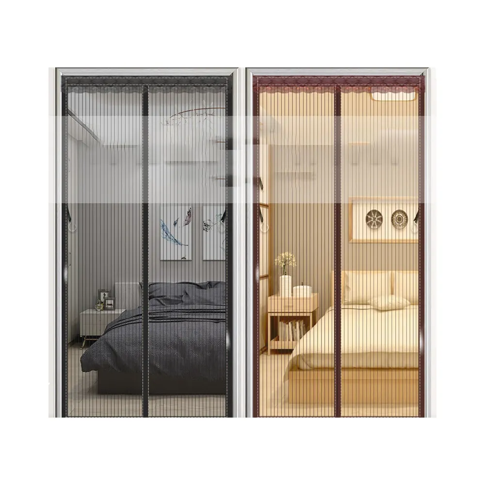 Home Decoration Magnetic Mosquito Net Summer Anti Bug Fly Door Curtains Mesh Automatic Closing Door Kitchen Screen
