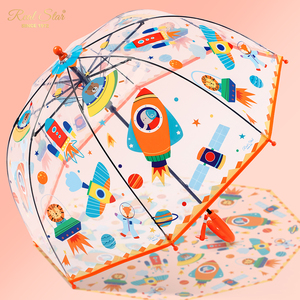 Parapluie dôme pour enfant RST, nouveau design, POE, transparent, motif dessin animé, impression intégrale, mignon - Product Image 3