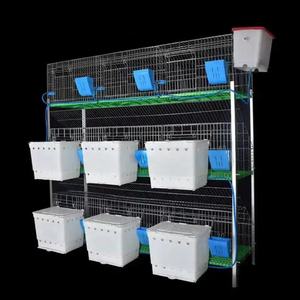 Nuova Gabbia per Conigli Multi-Livello Commerciale Tipo A in Acciaio per Allevamento all'Aperto con Sistema Automatico di Alimentazione e Abbeveraggio - Product Image 1