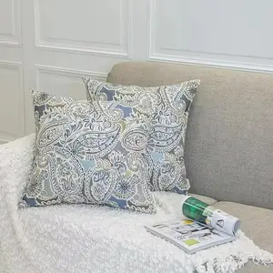 Pillow cover light luxury abstract pillow case paisley pattern 18x18 inches home decor high quantity decorative pillows cover