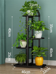 <span class=keywords><strong>Scaffale</strong></span> Portavasi Multiplo, Supporto per Fioriere in Ferro, Espositore per <span class=keywords><strong>Piante</strong></span> da Giardino - Product Image 3