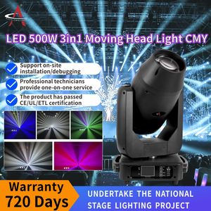 AOYALONG 500W 3-en-1 Projecteurs mobiles RGBW CMY CTO Lampe de scène à faisceau Corps en aluminium Tête rotative LED Contrôle DMX512 IP20 - Product Image 2