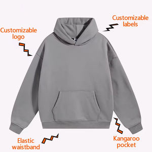 Sudadera con Capucha Extra Grande de Lujo, 400-500 g/m², Algodón y Poliéster, Lisa, Unisex, Personalizable, Estilo Urbano, para Invierno - Product Image 2
