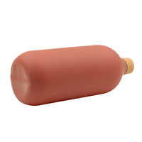 Bouteille d'emballage cosmétique en plastique vide de grande capacité de 1000ml, toucher doux avec couleur mate