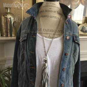 NM11402时尚纱丽丝绸流苏项链波西米亚帽流苏镀银系链项链女性2种颜色可供选择 - Product Image 6