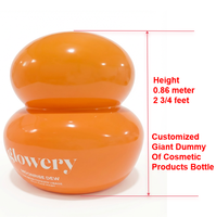 Mannequin de présentation de bouteilles en fibre de verre renforcée, articulé, sur mesure, 0,86 mètre (2 3/4 pieds), orange, taille réelle, pour magasin/supermarché