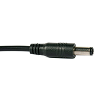 Câble d'alimentation court de 20 cm avec connecteur mâle DC5521 22AWG pour caméra CCTV, bande LED, perceuse à ongles