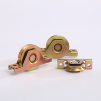 Roue galvanisée à roulement unique de 50mm avec support interne avec rainure en V U Y pour système de clôture de porte coulissante