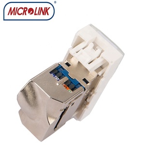 Prise modulaire CAT6 blindée sans outil de plaque frontale de réseau à port unique pour plaque frontale <span class=keywords><strong>RJ45</strong></span> de Type <span class=keywords><strong>Legrand</strong></span> - Product Image 4