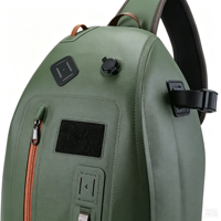 Tas Selempang Pancing Anti Air IPX8 840D TPU 13L dengan Tempat Joran dan Ritsleting Kedap Udara