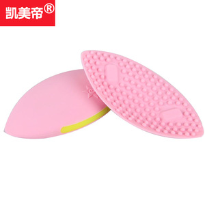 Breast Massager KM-108J Electric <b>Vibration</b> Silicone Portable USB Rechargeable Pink - Product Image 1