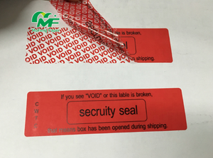 Etiqueta vacía A prueba de manipulaciones Etiquetas DE SEGURIDAD impermeables Etiqueta si sello Roto Garantía Etiqueta de tornillo vacío - Product Image 4