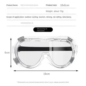 Lunettes de sécurité pour le travail, lunettes de protection imperméables, anti-poussière, anti-buée, protection pour le travail en laboratoire, lunettes pour parc aquatique - Product Image 6