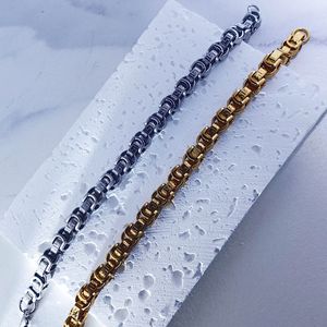 Kalung Rantai Cuban Link Buatan Tangan Pria Hip Hop, Baja Anti Karat Poles, Lapisan Perak Emas Tahan Air, Perhiasan Grosir - Product Image 5