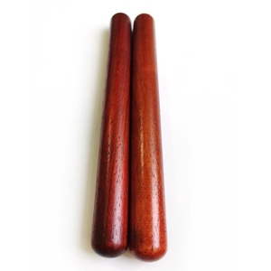 Solid Mahogany Pair Wooden Mallet Hand Percussion Beat Sticks <b>For</b> Kids Playing Music - Product Image 3