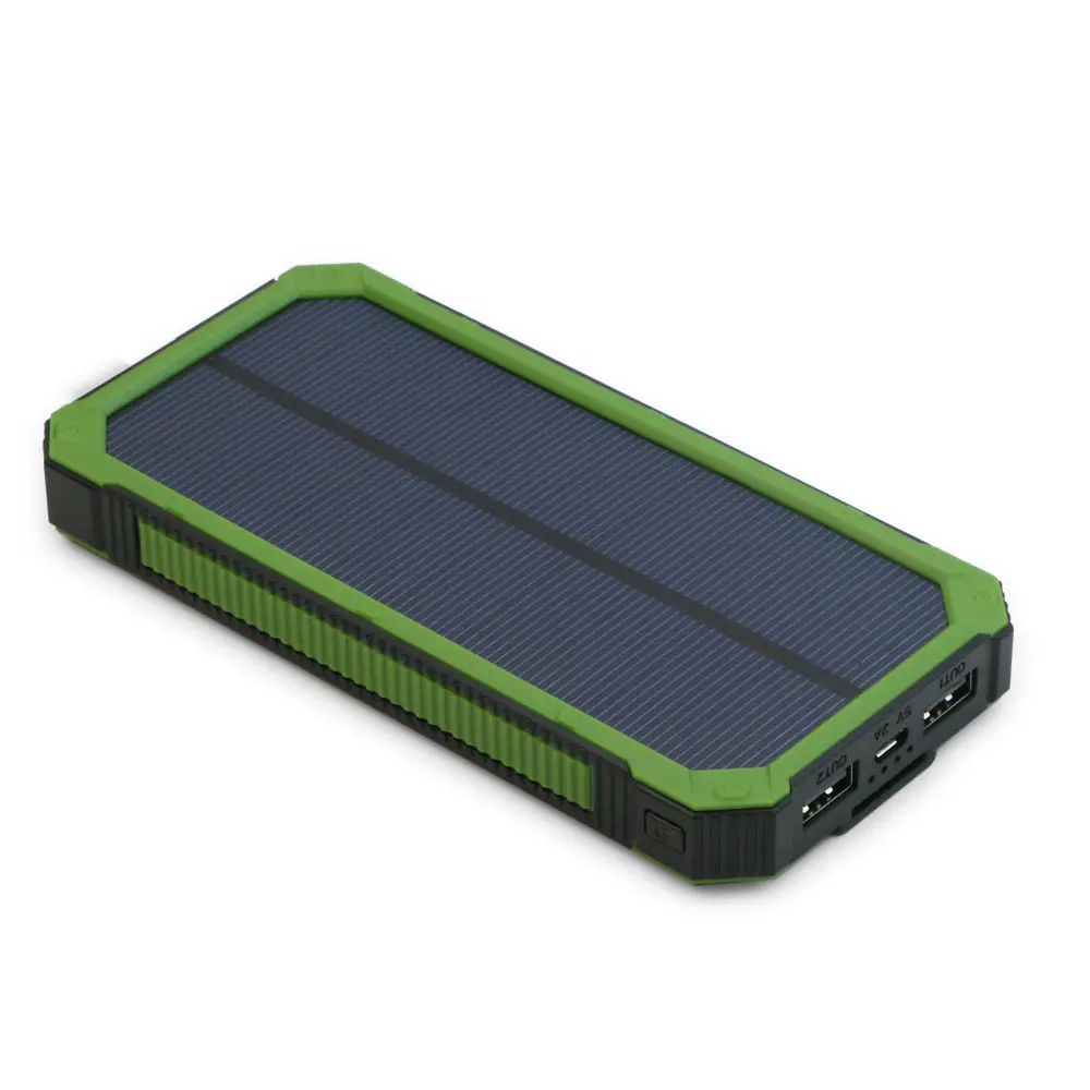 15000mAh Small Size Portable Outdoor Camping External Solar Power Bank for Huawei Xiaomi IOS cell Phone