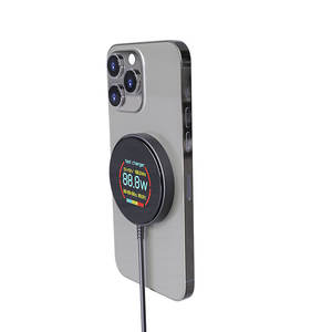 Nouveauté 2026 : Chargeur <span class=keywords><strong>sans</strong></span> <span class=keywords><strong>fil</strong></span> magnétique 10W en cuivre pur avec grand écran couleur C50 pour téléphones (affichage de la puissance et de la température) - Product Image 1