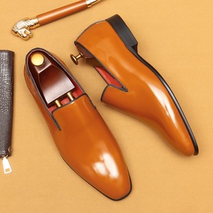 Zapatos de Vestir Casuales de Cuero Genuino con Cordones para Hombre - Zapatos Formales y de Boda Antideslizantes, Ligeros y Transpirables al por Mayor - Product Image 1