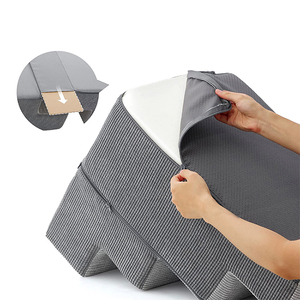 großhandel anpassbar weich schaumstoff grau klein hunde treppen 4 stufen für hohe betten haus hund sofa leiter haustier rampe treppen - Product Image 5