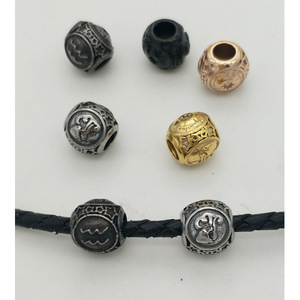 Cuentas espaciadoras redondas de acero inoxidable chapadas Yunnique para fabricación de pulseras, accesorios de joyería, origen Guangzhou, eBay y más. - Product Image 2