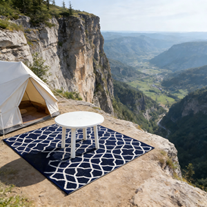 Tapis d'extérieur pliable en plastique PP imperméable, directement de l'usine, tapis de patio personnalisé - Product Image 4