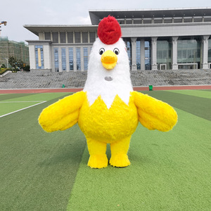 Accessoires de marche publicitaires costume de <span class=keywords><strong>coq</strong></span> en peluche costume de mascotte de poulet <span class=keywords><strong>gonflable</strong></span> pour adultes - Product Image 4