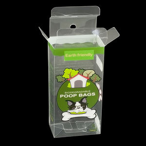 Scatola di imballaggio in plastica per sacchetto di cacca di cane animale in PP PET trasparente con stampa pieghevole personalizzata - Product Image 5