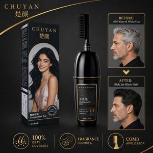 ครีมย้อมผมดำธรรมชาติ OEM แบรนด์ส่วนตัว 100 มล. พร้อมหวีสำหรับทา กลิ่นหอม ขายส่ง ราคาถูก - Product Image 1