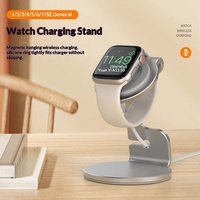 Soporte Magnético Portátil para Cargador de Reloj, Multiusos, Ahorra Espacio, Almacenamiento de Cables, para Escritorio, Mesita de Noche, Carga Inalámbrica para Teléfono Móvil