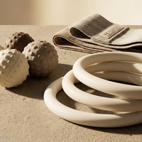 Ensemble d'accessoires de fitness pour la maison FX Durable, comprenant un tapis de yoga, un anneau de musculation, des haltères et des barres de musculation, un équipement de Pilates