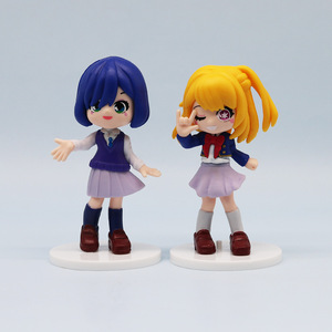 Ensemble de mini figurines japonaises en PVC <span class=keywords><strong>Oshi</strong></span> <span class=keywords><strong>No</strong></span> Ko Character Modèle en PVC avec base pour décoration - Product Image 2