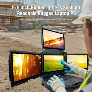 工場カスタマイズ1台のコンピュータワークステーション頑丈なタブレットPC頑丈なポータブルコンピュータ<span class=keywords><strong>3</strong></span>スクリーンディスプレイ - Product Image 5