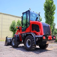 SYNBON Kleiner Landwirtschafts- und Gartenradlader mit Hydraulischer Hebevorrichtung, Diesel-Bodenlader-Maschine